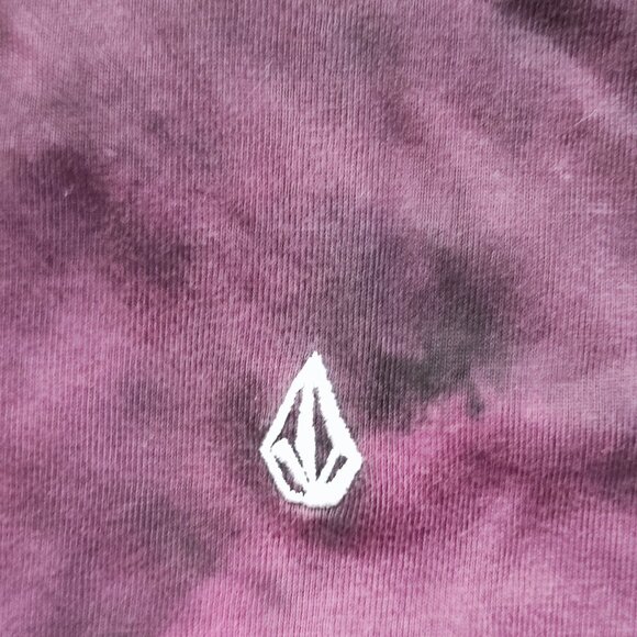 Volcom stonedye hoodies women's size M purple tie-dye pull on kangaroo pockets - Picture 10 of 12